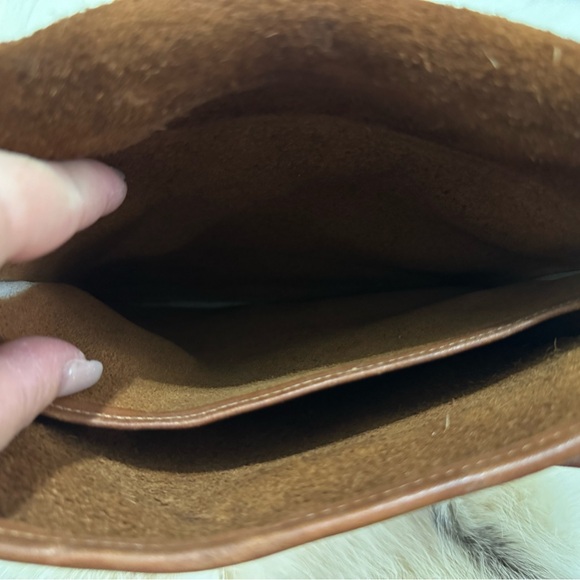 COACH Vintage 90s Station Bag British Tan Glove Tanned Leather Turnlock Handbag - Picture 16 of 16